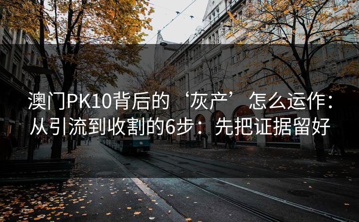 澳门PK10背后的‘灰产’怎么运作：从引流到收割的6步：先把证据留好